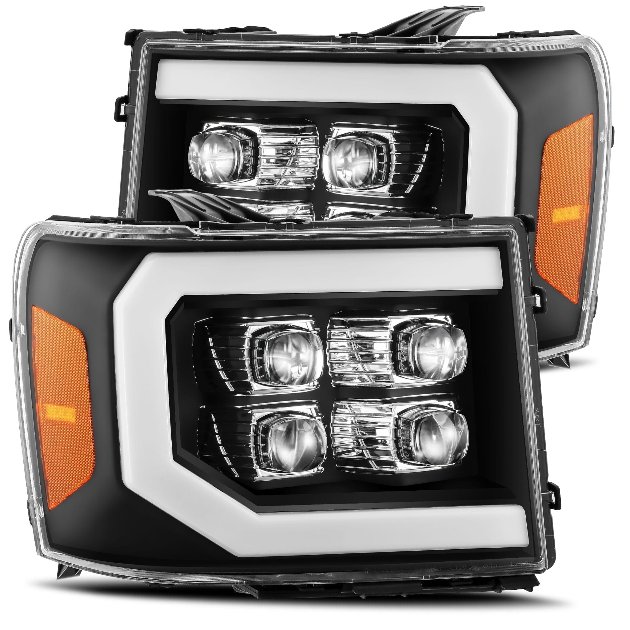 07-13 GMC Sierra NOVA-Series LED Projector Headlights Black