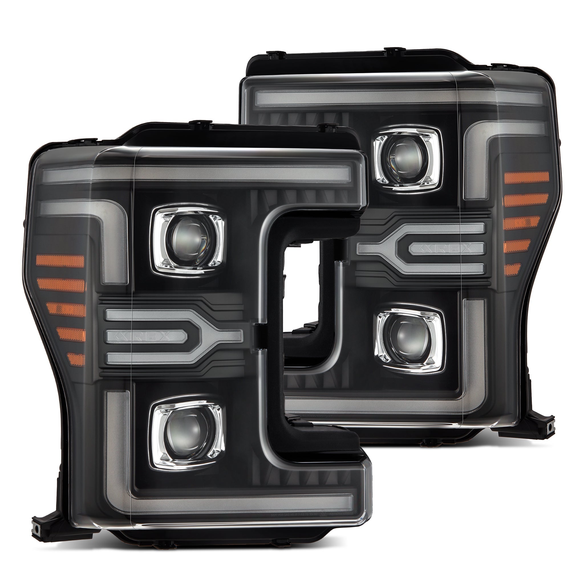 OEM Black Trailer Tow Mirror Covers For 2017-2019 Ford Super Duty Left & Right Set