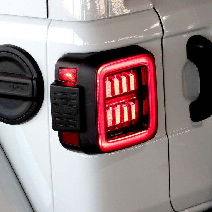 18-24 Jeep Wrangler JL NOVA-Series Prismatic LED Tail Lights Clear | AlphaRex