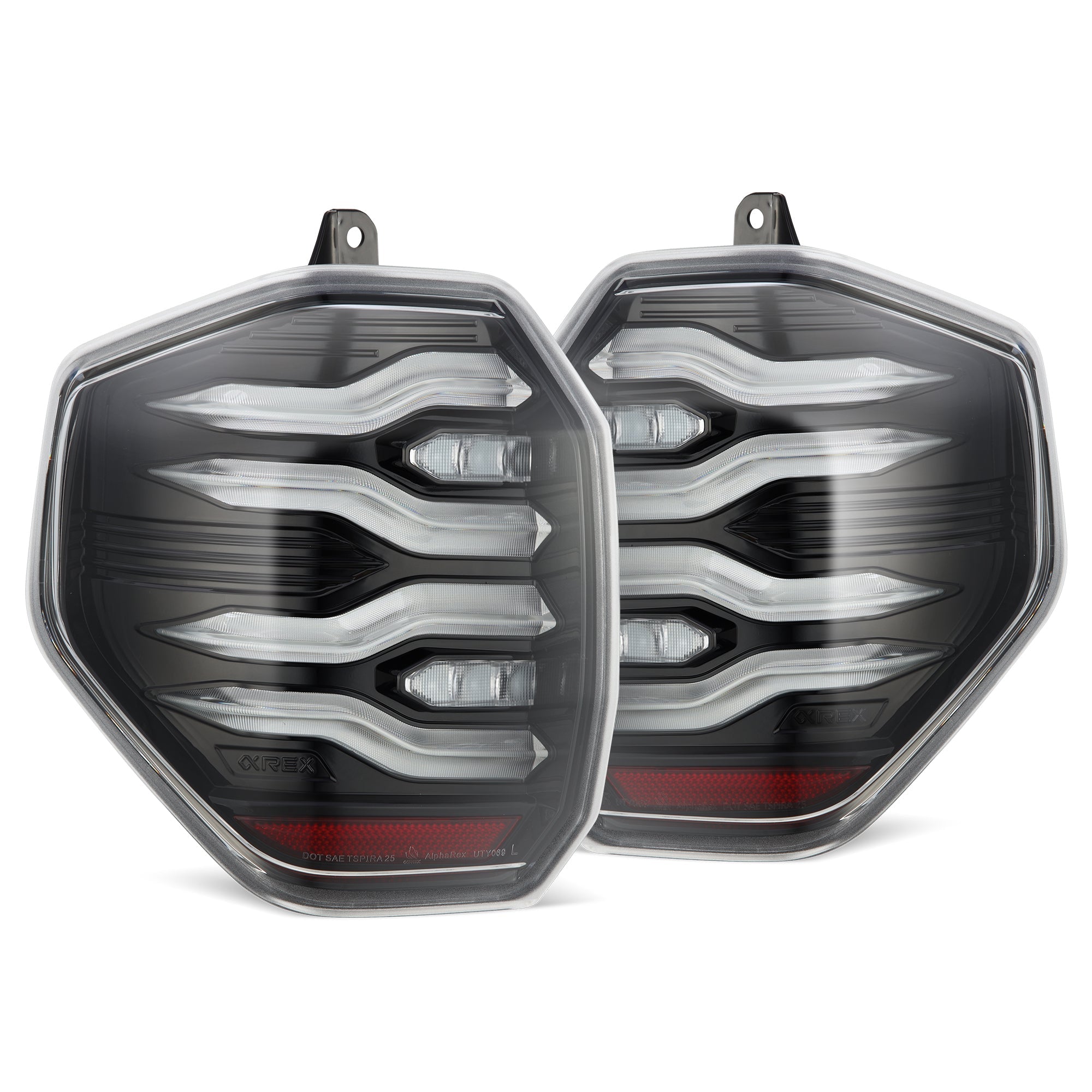 Luxe Drop Premium Cover ライトグレー 25-26 Toyota 4Runner LUXX-Series LED Tail Lights Black Clear