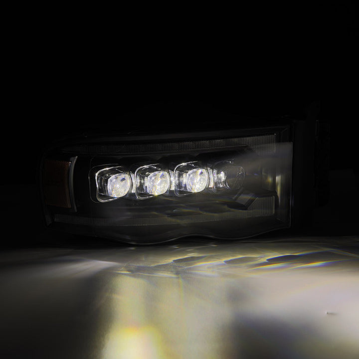 02-05 Dodge Ram NOVA-Series LED Projector Headlights Black | AlphaRex