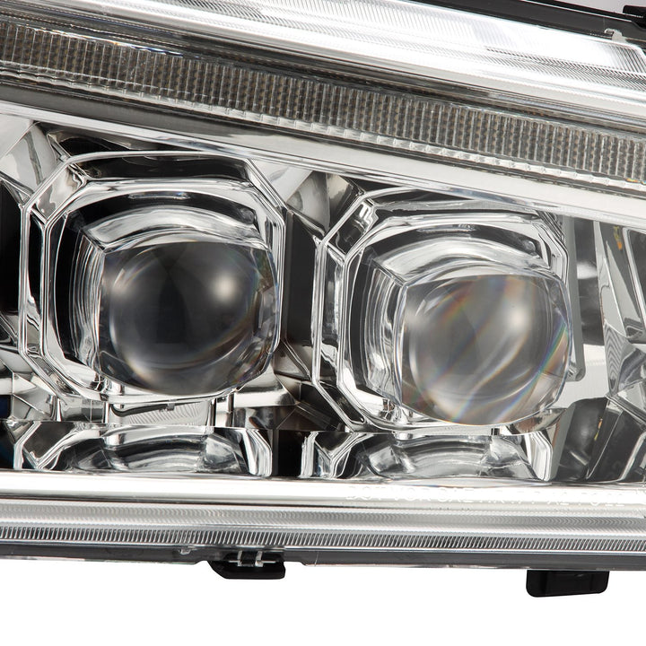 03-06 Chevrolet Silverado/02-06 Avalanche (without body cladding) NOVA-Series LED Projector Headlights Chrome | AlphaRex