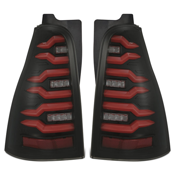 03-09 Toyota 4Runner LUXX-Series LED Tail Lights Black Red | AlphaRex