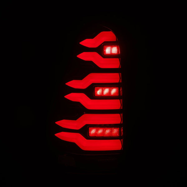 AlphaRex LUXX-Series tail light, Black-Red housing, view 4