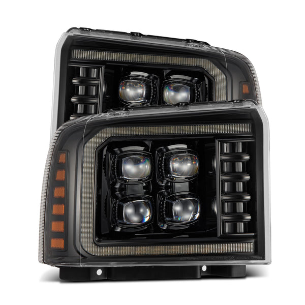 05-07 Ford Super Duty/Excursion NOVA-Series LED Projector Headlights Alpha-Black | AlphaRex
