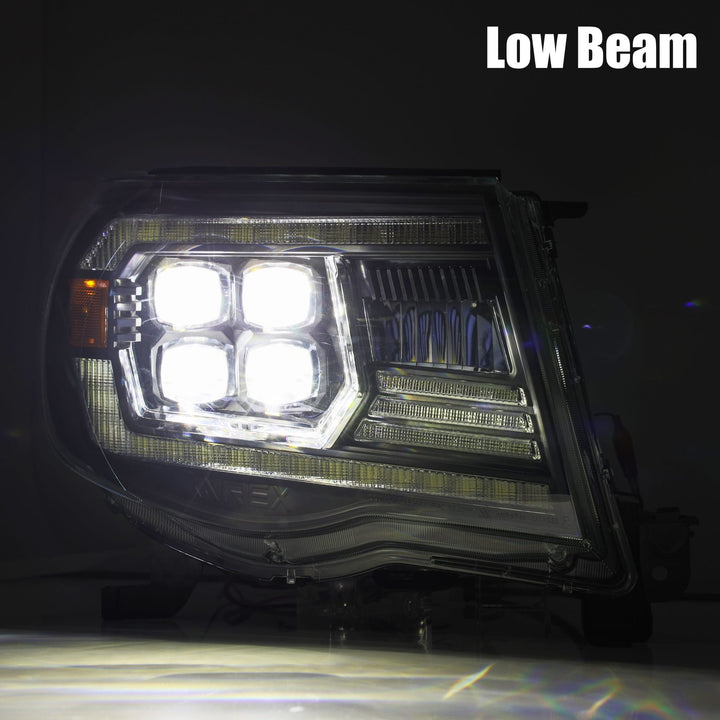 05-11 Toyota Tacoma NOVA-Series LED Projector Headlights Alpha-Black | AlphaRex