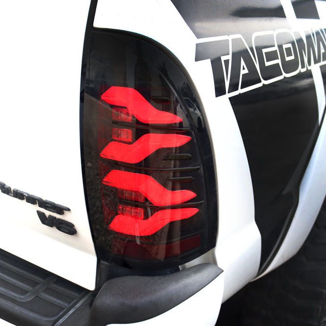 05-15 Toyota Tacoma LUXX-Series LED Tail Lights Black | AlphaRex
