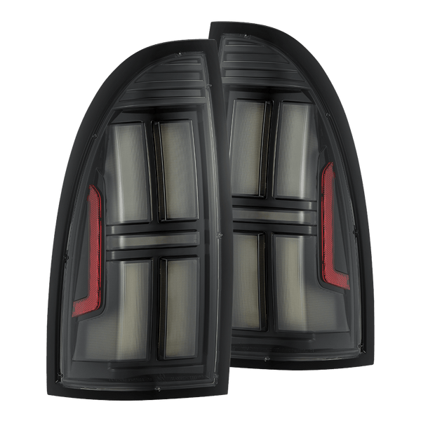 05-15 Toyota Tacoma NOVA-Series Prismatic LED Tail Lights Black | AlphaRex