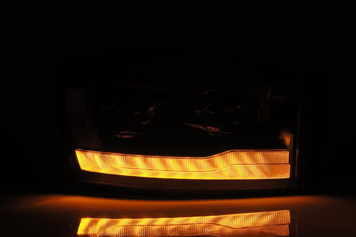 06-08 Dodge Ram LUXX-Series LED Projector Headlights Alpha-Black | AlphaRex