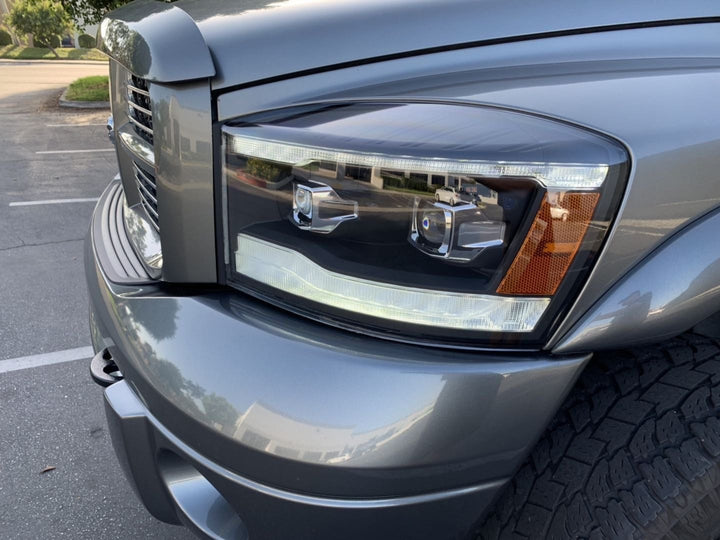 06-08 Dodge Ram LUXX-Series LED Projector Headlights Black | AlphaRex