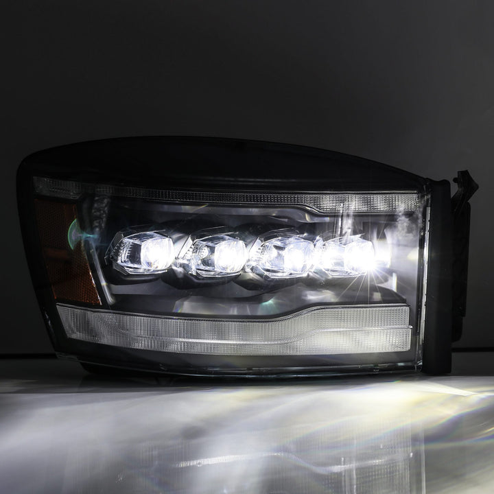 06-08 Dodge Ram NOVA-Series LED Projector Headlights Black | AlphaRex