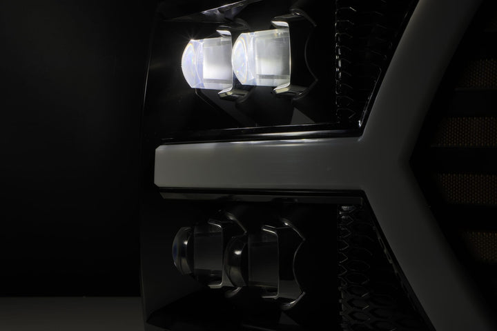 07-13 Chevrolet Silverado NOVA-Series LED Projector Headlights Chrome | AlphaRex
