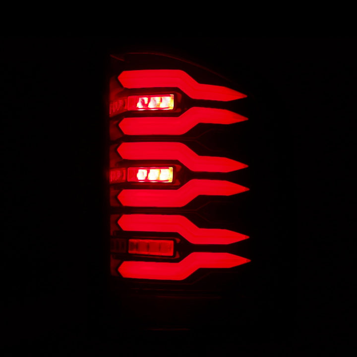 07-13 Chevy Silverado LUXX-Series LED Tail Lights Black-Red | AlphaRex