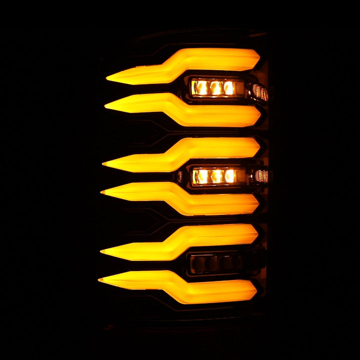 07-13 GMC Sierra LUXX-Series LED Tail Lights Alpha-Black | AlphaRex