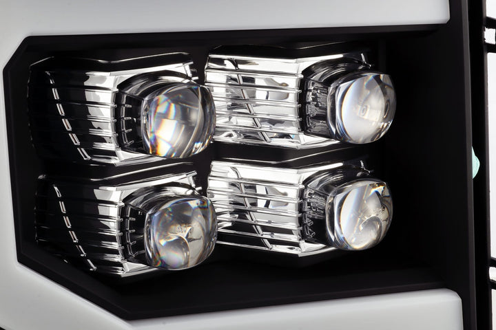 07-13 GMC Sierra NOVA-Series LED Projector Headlights Black | AlphaRex