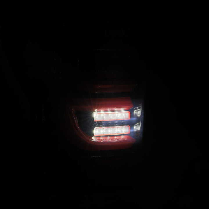 07-13 Toyota Tundra LUXX-Series LED Tail Lights Black-Red | AlphaRex