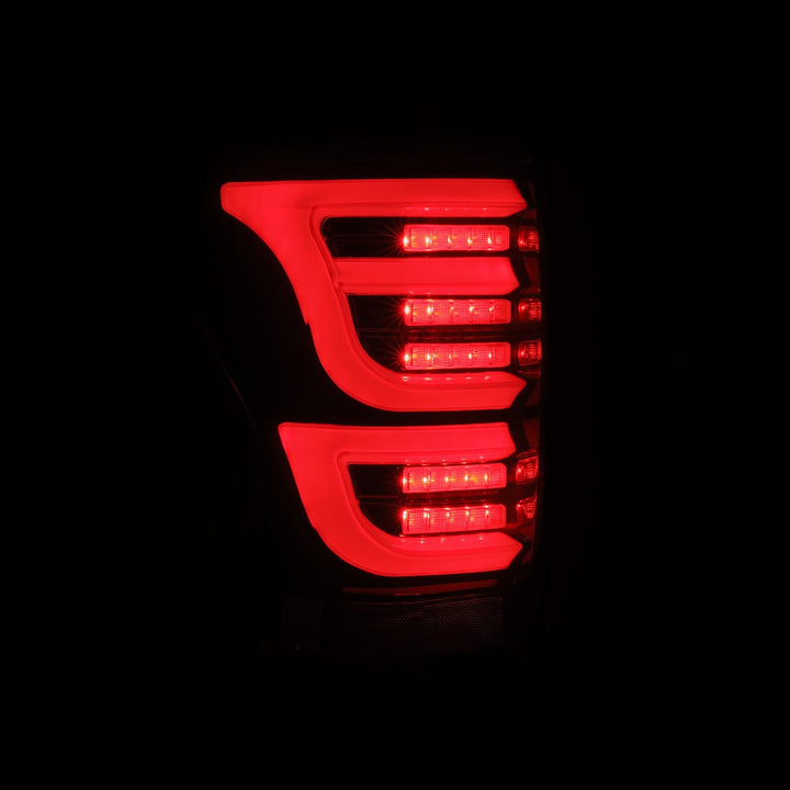 07-13 Toyota Tundra LUXX-Series LED Tail Lights Black-Red | AlphaRex