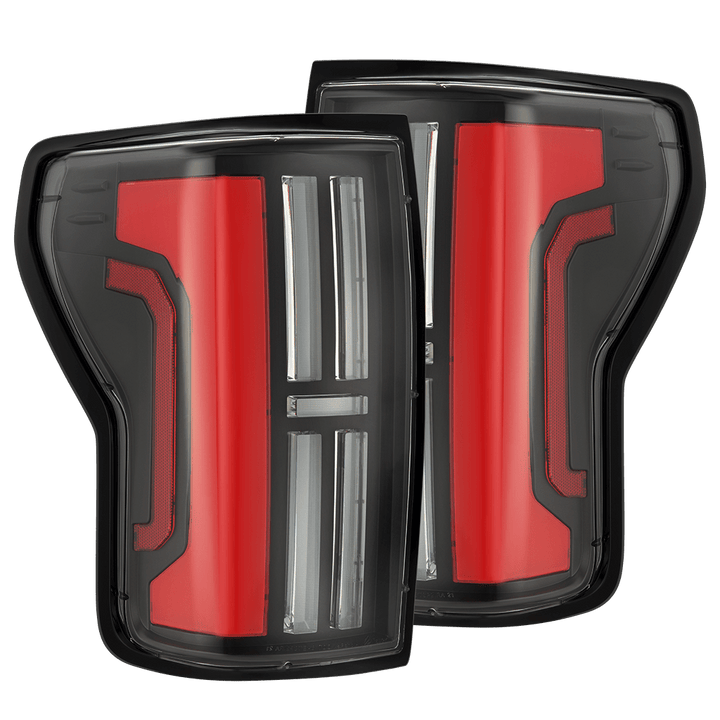 07-13 Toyota Tundra NOVA-Series Prismatic LED Tail Lights Black-Red | AlphaRex