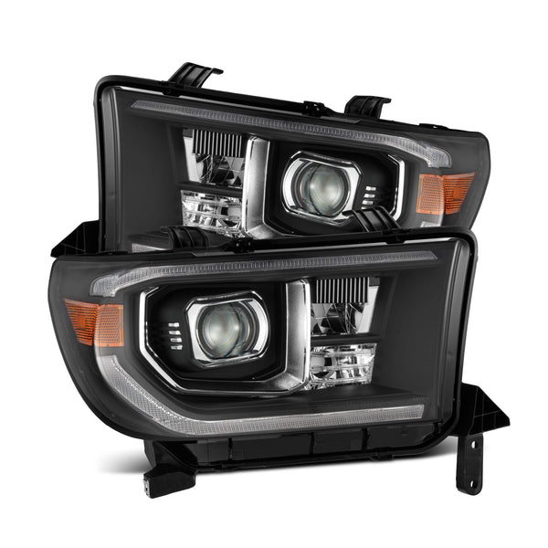 07-13 Toyota Tundra/08-17 Toyota Sequoia MK II LUXX-Series LED Projector Headlights Black (With Level Adjuster) | AlphaRex