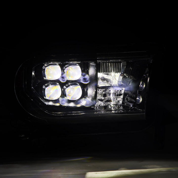 07-13 Toyota Tundra/08-17 Toyota Sequoia MK II NOVA-Series LED Projector Headlights Alpha-Black (With Level Adjuster) | AlphaRex