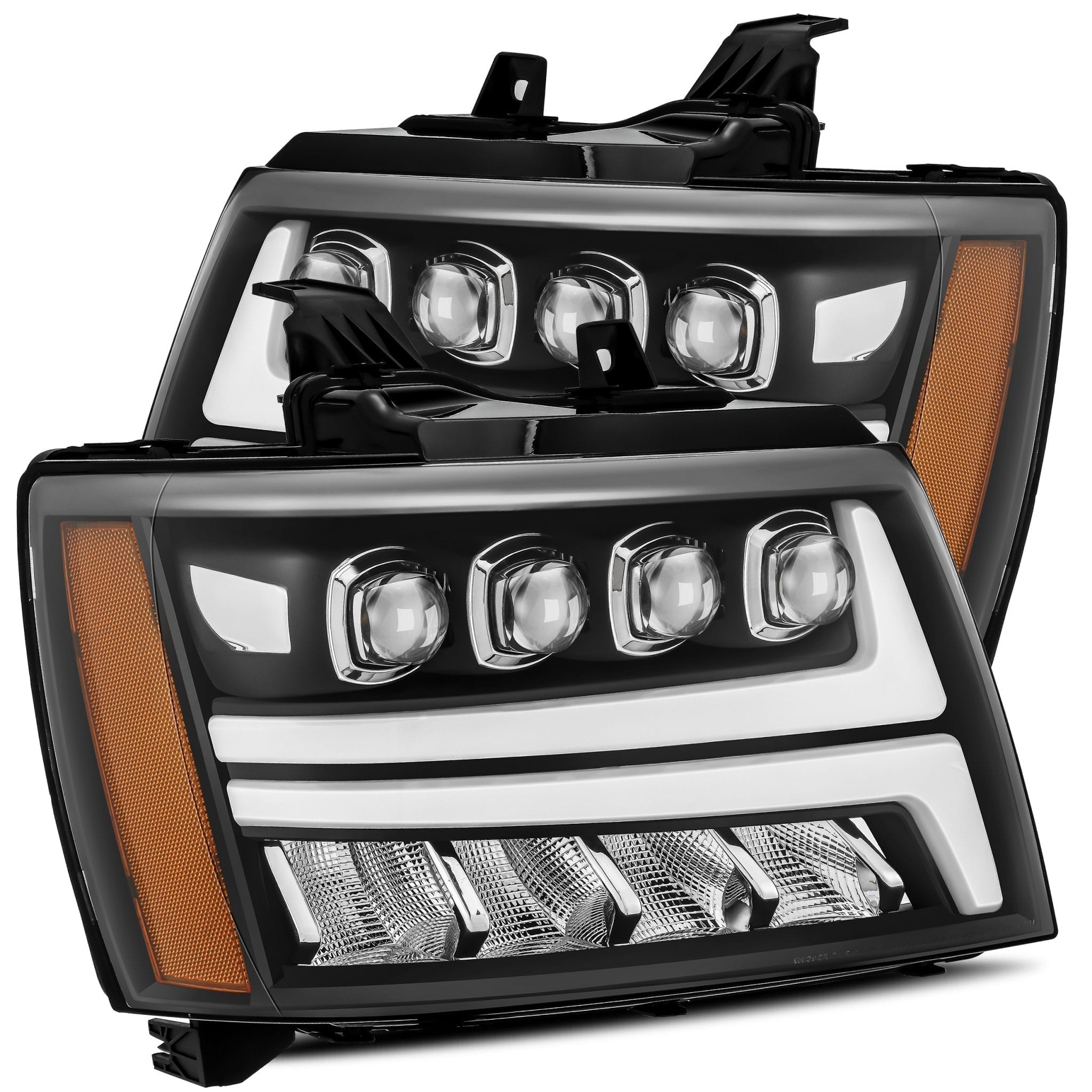Autoparts360 Black/Smoke Headlights For Chevy Suburban/Tahoe/Avalanche (07-14) – Pair