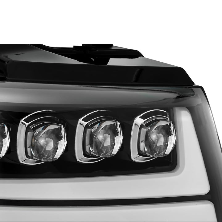 07-14 Chevrolet Tahoe/Suburban/07-13 Avalanche NOVA-Series LED Projector Headlights Jet Black | AlphaRex