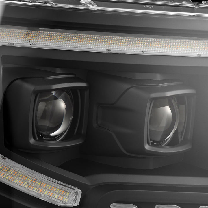 09-14 Ford F150 MKII LUXX-Series LED Projector Headlights Black | AlphaRex