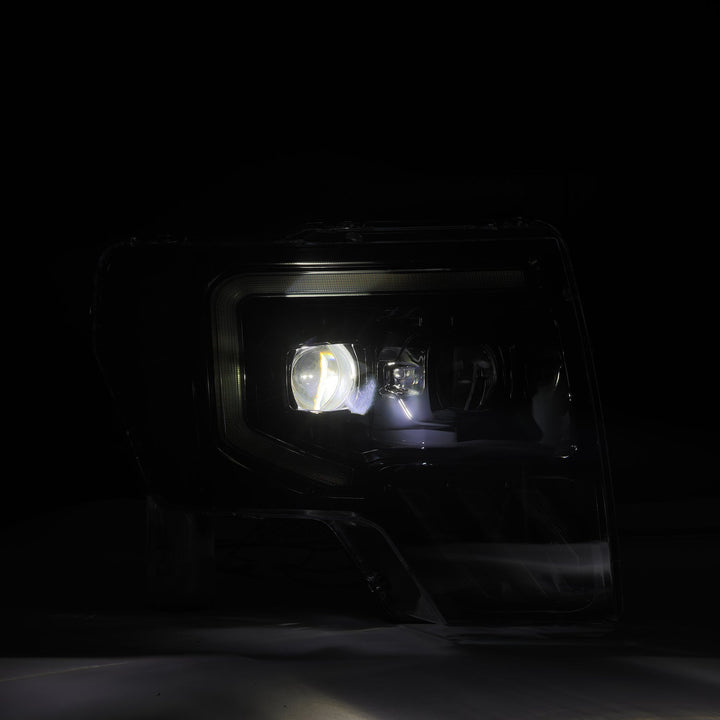 09-14 Ford F150 MKII LUXX-Series LED Projector Headlights Black | AlphaRex
