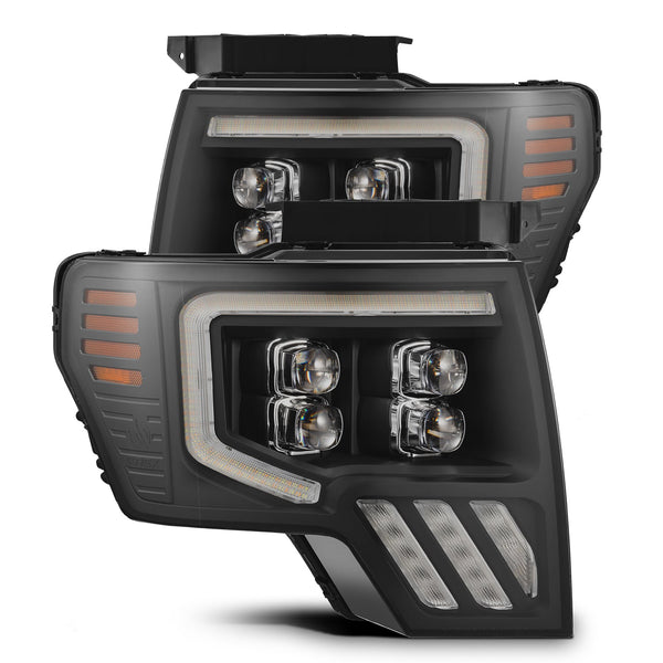 09-14 Ford F150 MKII NOVA-Series LED Projector Headlights Black | AlphaRex