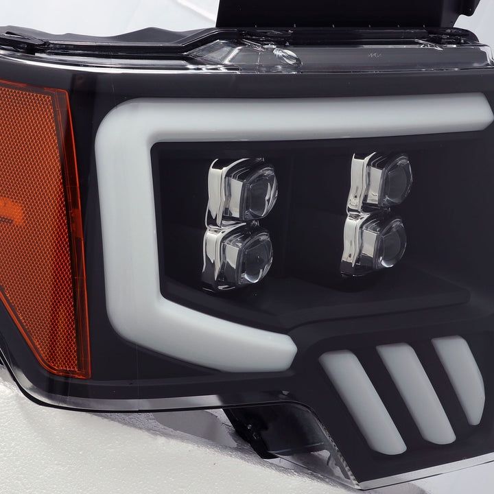09-14 Ford F150 NOVA-Series LED Projector Headlights Black | AlphaRex