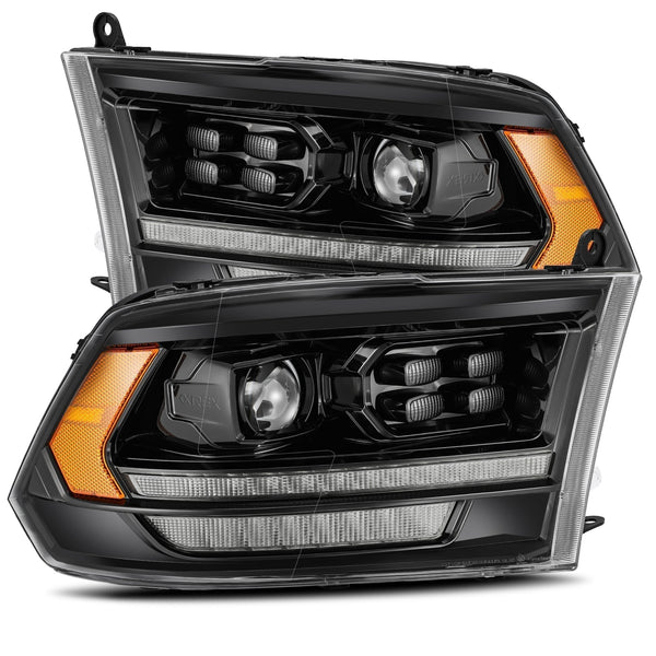 09-18 Ram Truck LUXX-Series (5th Gen 2500 Style) LED Projector Headlights Alpha-Black | AlphaRex