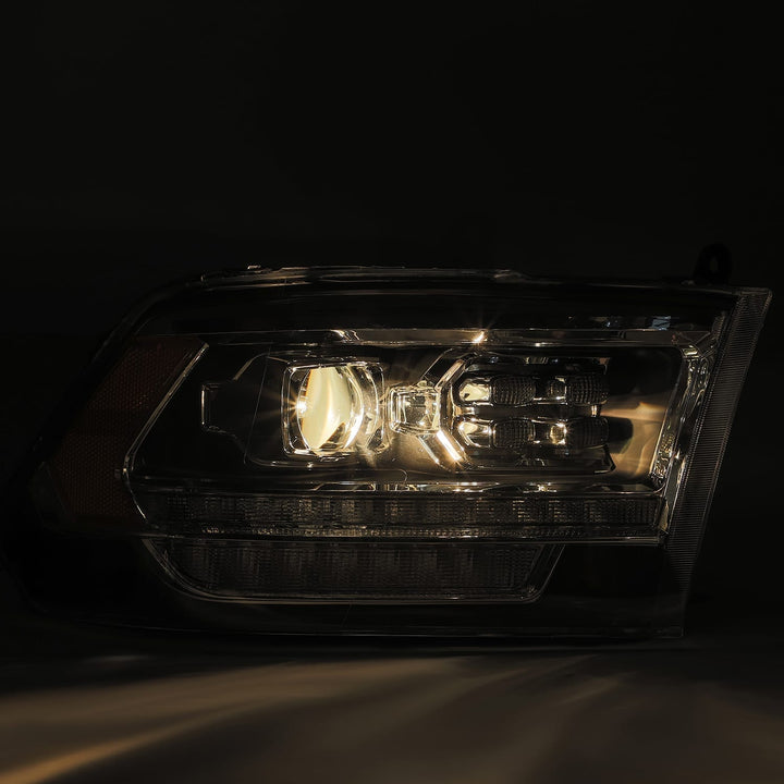 09-18 Ram Truck LUXX-Series (5th Gen 2500 Style) LED Projector Headlights Alpha-Black | AlphaRex