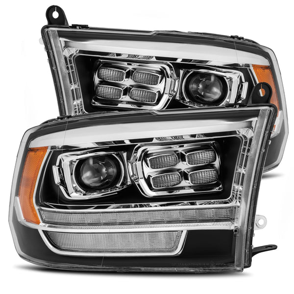 09-18 Ram Truck LUXX-Series (5th Gen 2500 Style) LED Projector Headlights Black | AlphaRex