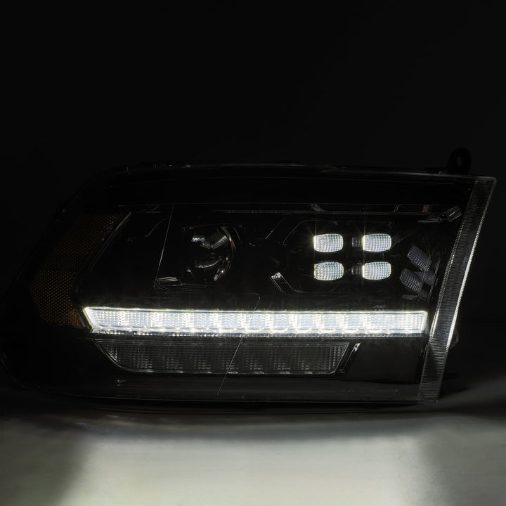 09-18 Ram Truck LUXX-Series (5th Gen 2500 Style) LED Projector Headlights Black | AlphaRex