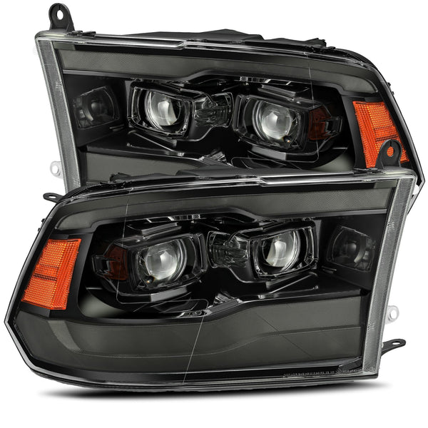 09-18 Ram Truck LUXX-Series LED Projector Headlights Alpha-Black | AlphaRex