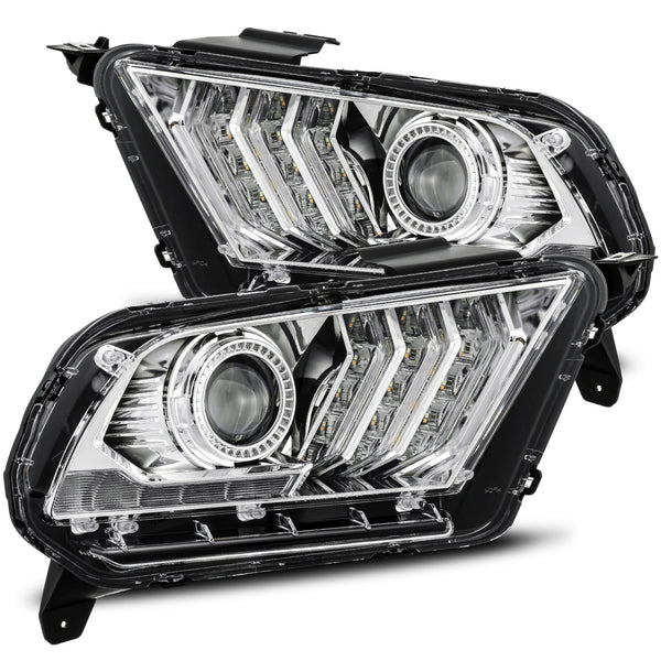 Spyder Projector Headlights Ford Mustang (2010-2014) Halogen Model wit – Redline360