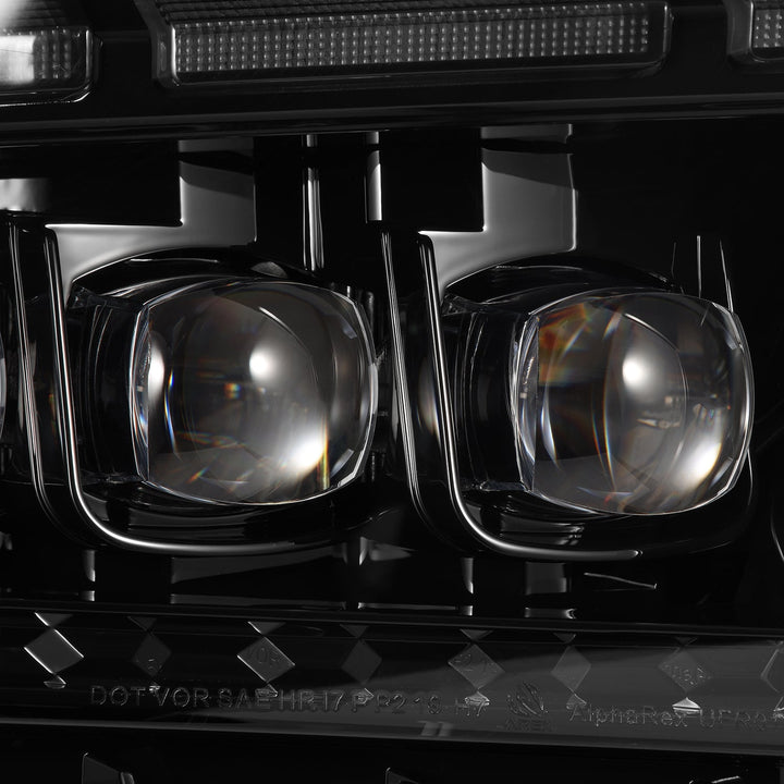10-12 Ford Mustang MK II NOVA-Series LED Projector Headlights Alpha-Black | AlphaRex