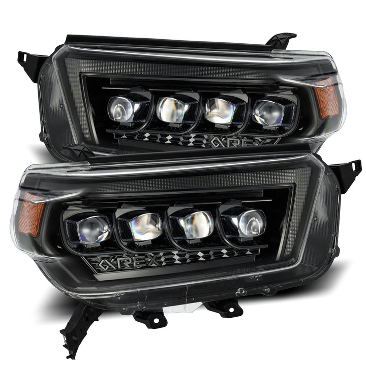 10-13 Toyota 4Runner NOVA-Series LED Projector Headlights Alpha-Black | AlphaRex