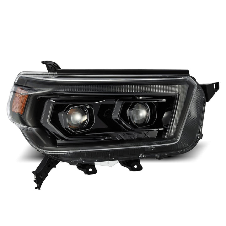 10-13 Toyota 4Runner PRO-Series Halogen Projector Headlights Alpha-Black | AlphaRex