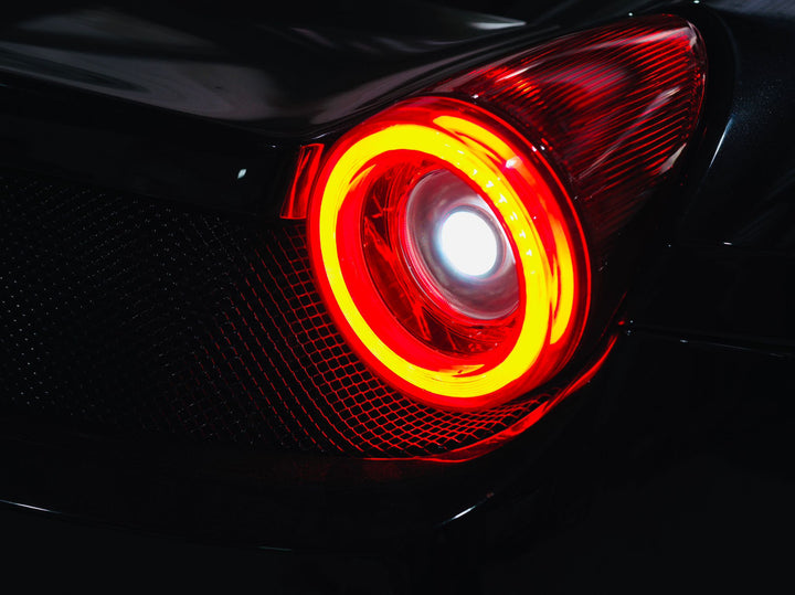 10-15 Ferrari 458 NOVA-Series Prismatic LED Tail Lights - Smoke | AlphaRex