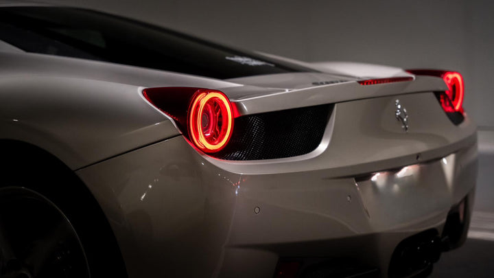 10-15 Ferrari 458 NOVA-Series Prismatic LED Tail Lights - Smoke | AlphaRex