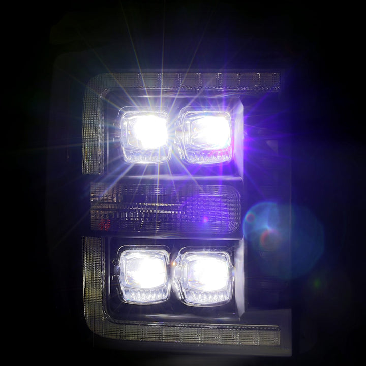 11-16 Ford Super Duty NOVA-Series LED Projector Headlights Black | AlphaRex