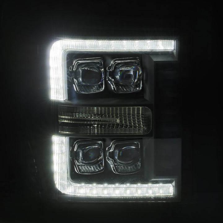 11-16 Ford Super Duty NOVA-Series LED Projector Headlights Chrome | AlphaRex