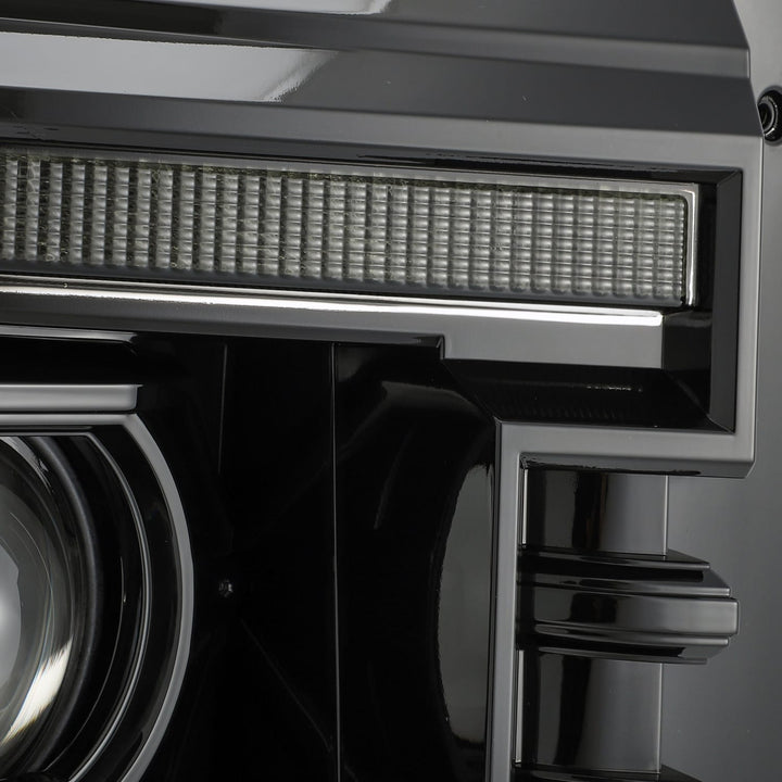 11-16 Ford Super Duty PRO-Series Halogen Projector Headlights Alpha-Black | AlphaRex