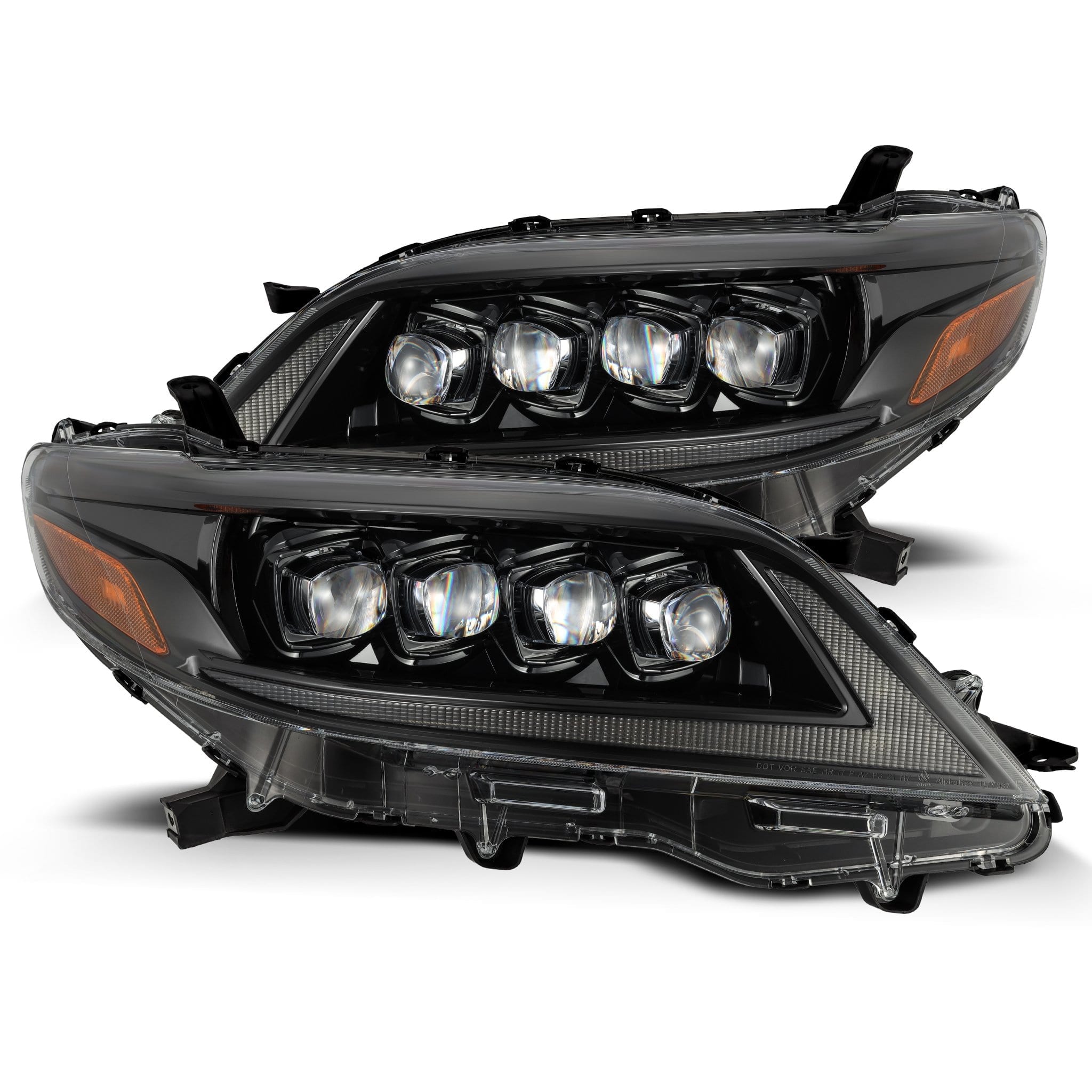 11-20 Toyota Sienna NOVA-Series LED Projector Headlights Alpha-Black ...