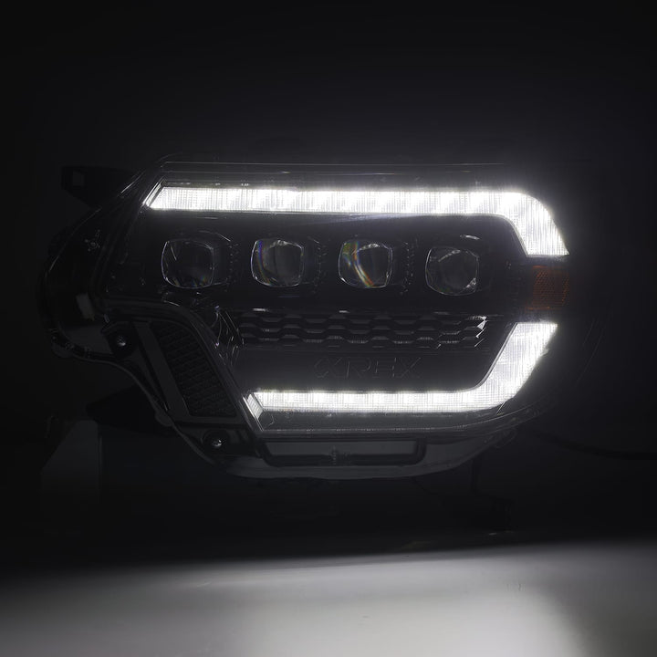 12-15 Toyota Tacoma NOVA-Series LED Projector Headlights Alpha-Black | AlphaRex