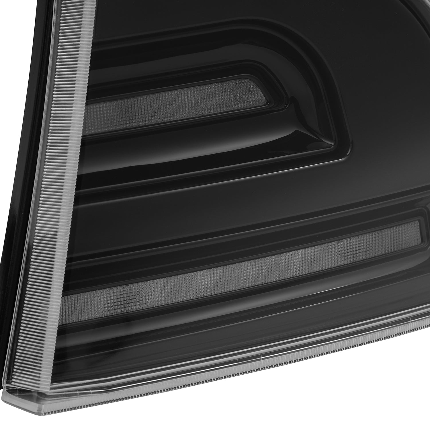 12-21 Tesla Model S LUXX-Series LED Tail Lights Alpha-Black