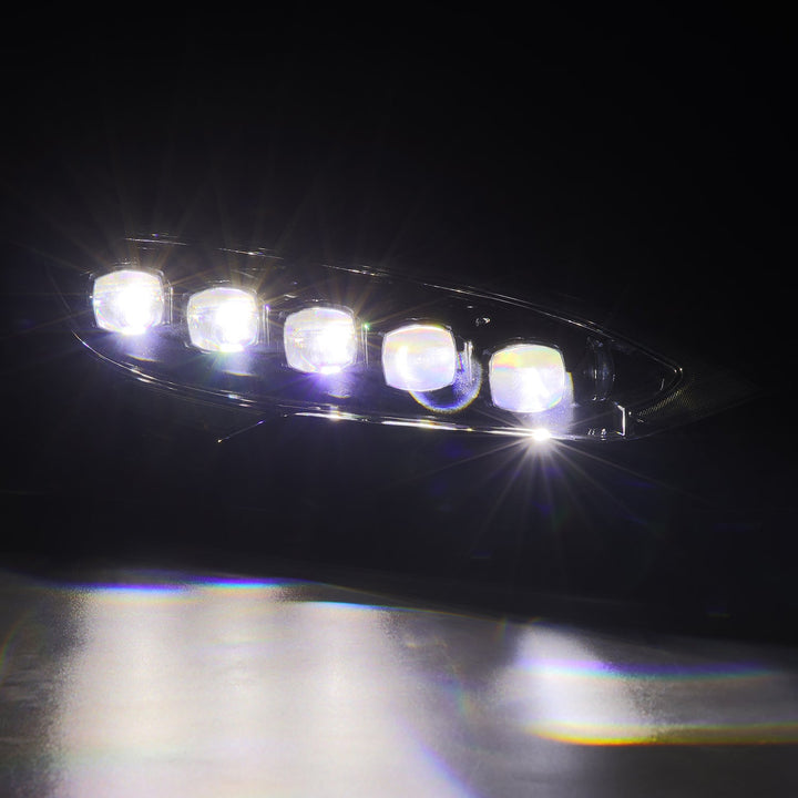 12-21 Tesla Model S NOVA-Series LED Projector Headlights Alpha-Black | AlphaRex