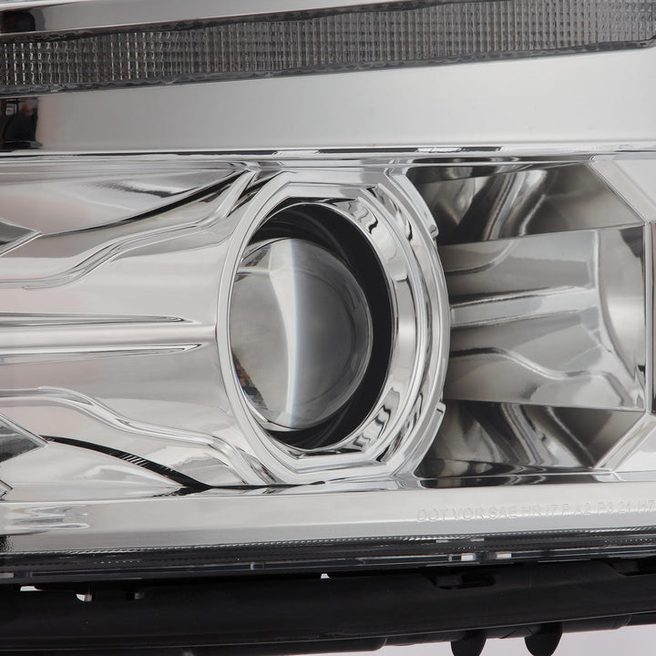 14-15 Chevrolet Silverado LUXX-Series LED Projector Headlights Chrome | AlphaRex