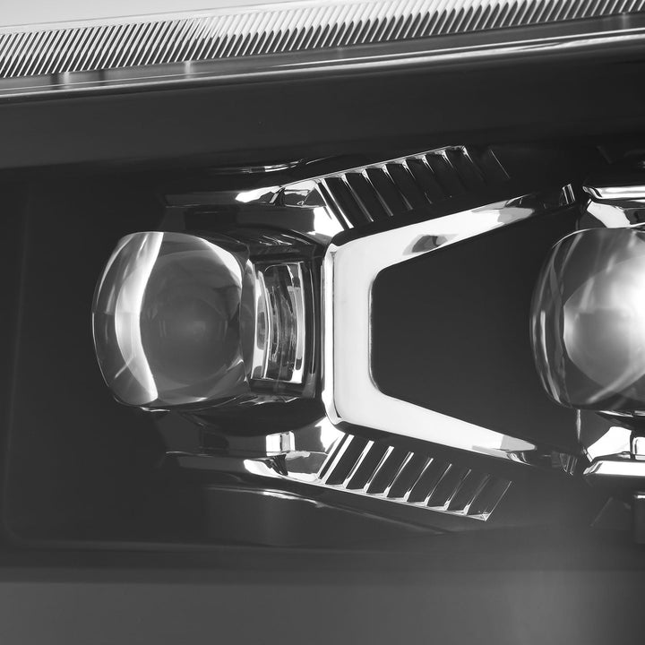 14-15 Chevrolet Silverado NOVA-Series LED Projector Headlights Black | AlphaRex